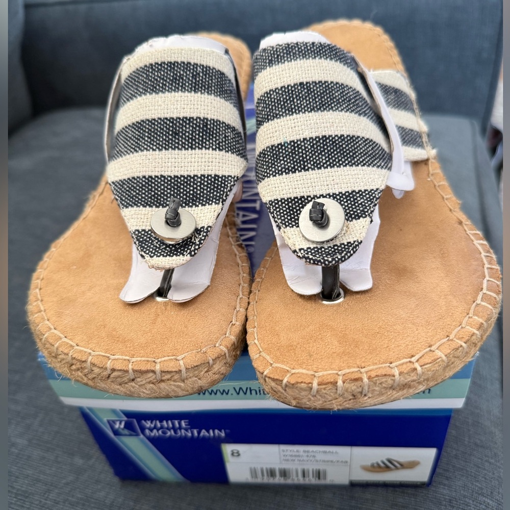 White Mountain Beachball Espadrille Wedge Sandal